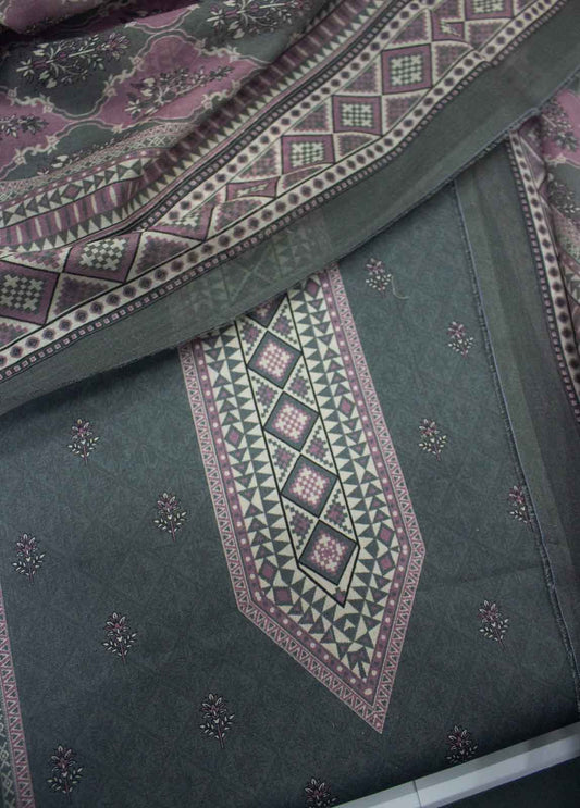DP-0255- 3 Piece Lawn Printed UnStitched Suit