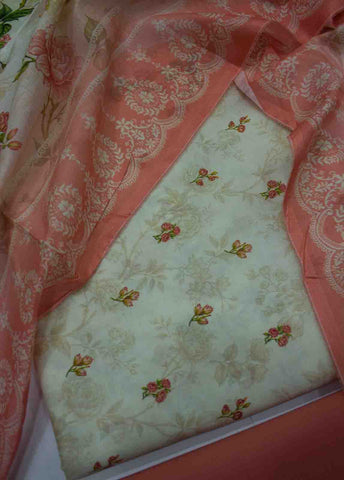 DP-0265- 3 Piece Lawn Printed UnStitched Suit