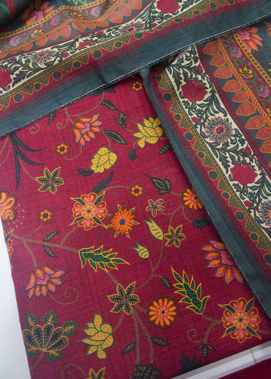 DP-0268- 3 Piece Lawn Printed UnStitched Suit