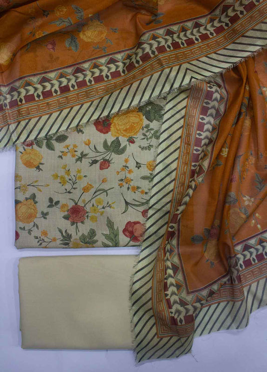 DP-0270- 3 Piece Lawn Printed UnStitched Suit