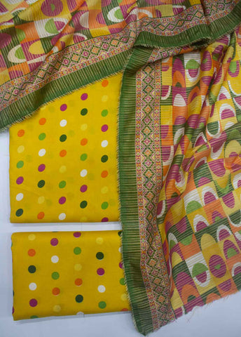 Bin Saeed Fabric - DP-0289- 3 Piece Lawn Printed UnStitched Suit