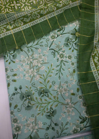 Bin Saeed Fabric - DP-0290- 3 Piece Lawn Printed UnStitched Suit