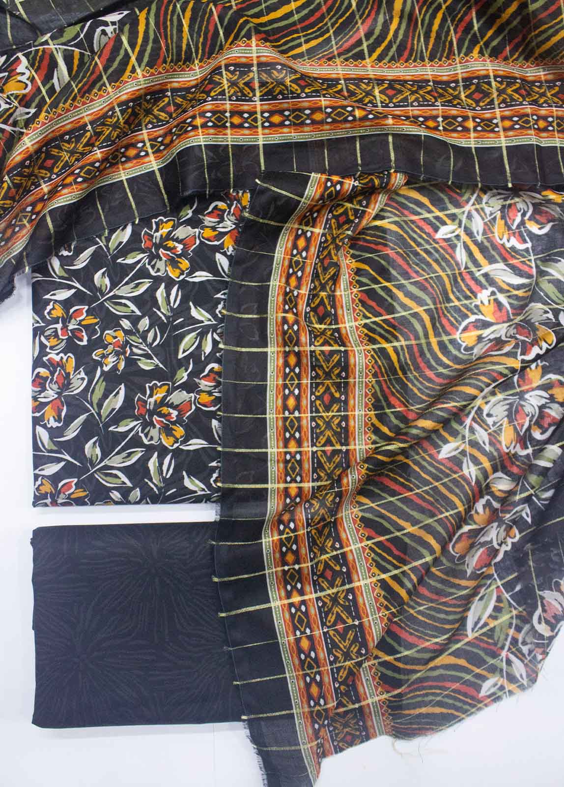 Bin Saeed Fabric - DP-0294- 3 Piece Lawn Printed UnStitched Suit