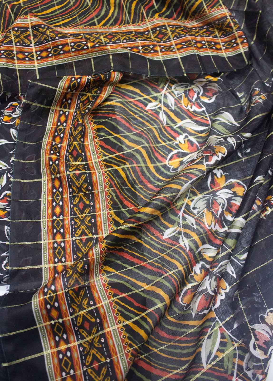 Bin Saeed Fabric - DP-0294- 3 Piece Lawn Printed UnStitched Suit