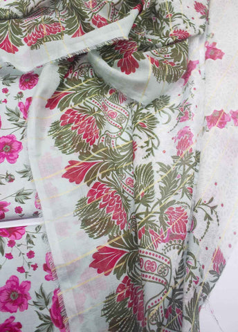 Bin Saeed Fabric - DP-0295- 3 Piece Lawn Printed UnStitched Suit