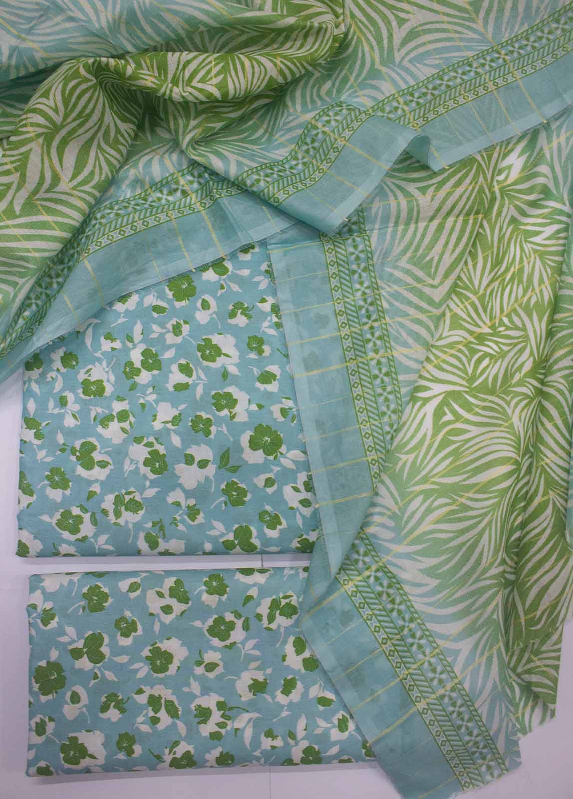 Bin Saeed Fabric - DP-0304- 3 Piece Lawn Printed UnStitched Suit