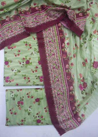 Bin Saeed Fabric - DP-0305- 3 Piece Lawn Printed UnStitched Suit