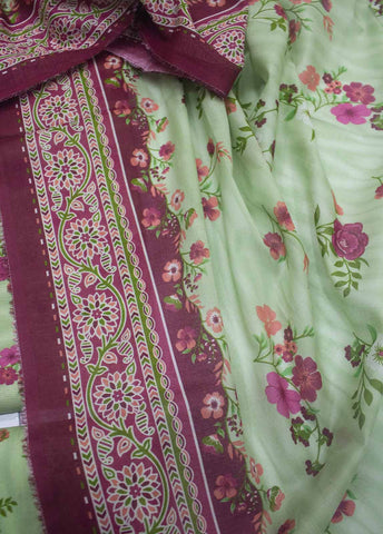 Bin Saeed Fabric - DP-0305- 3 Piece Lawn Printed UnStitched Suit