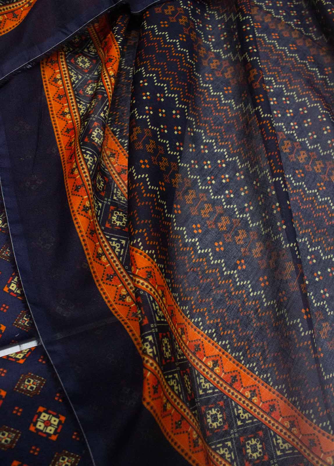 Bin Saeed Fabric - DP-0306- 3 Piece Lawn Printed UnStitched Suit