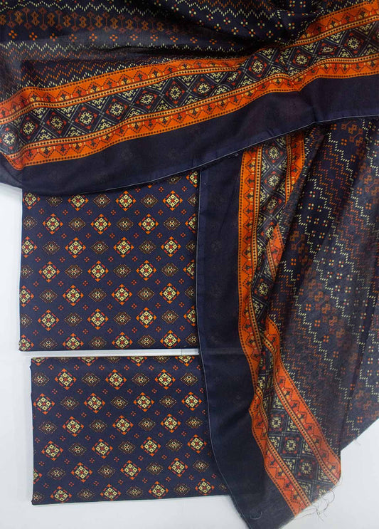 DP-0306- 3 Piece Lawn Printed UnStitched Suit