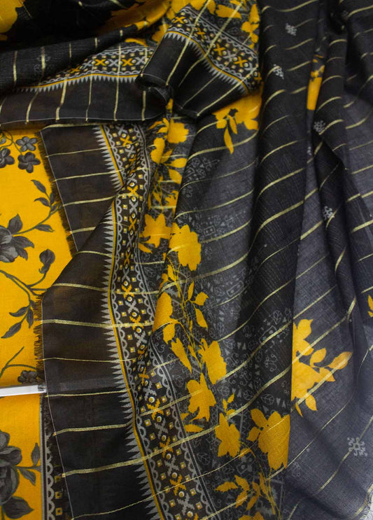 DP-0309- 3 Piece Lawn Printed UnStitched Suit