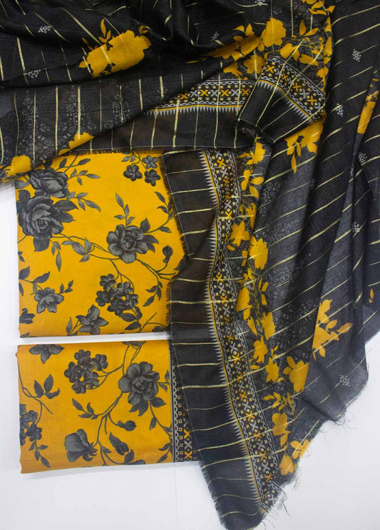 DP-0309- 3 Piece Lawn Printed UnStitched Suit