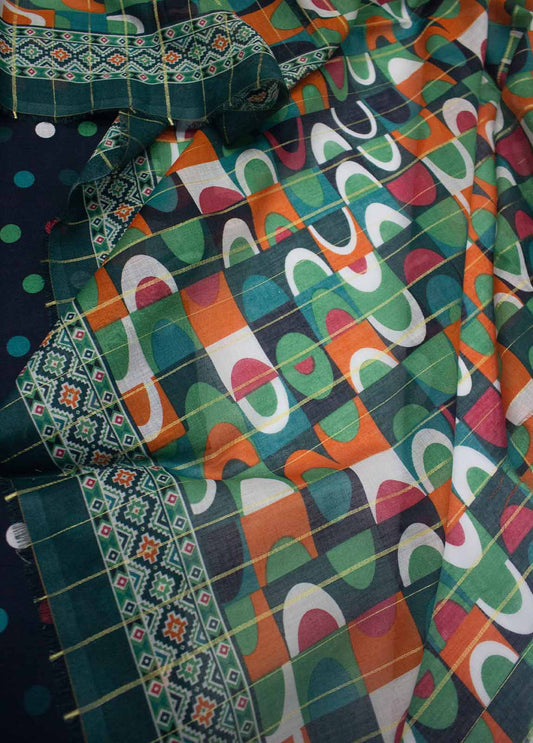 DP-0313- 3 Piece Lawn Printed UnStitched Suit