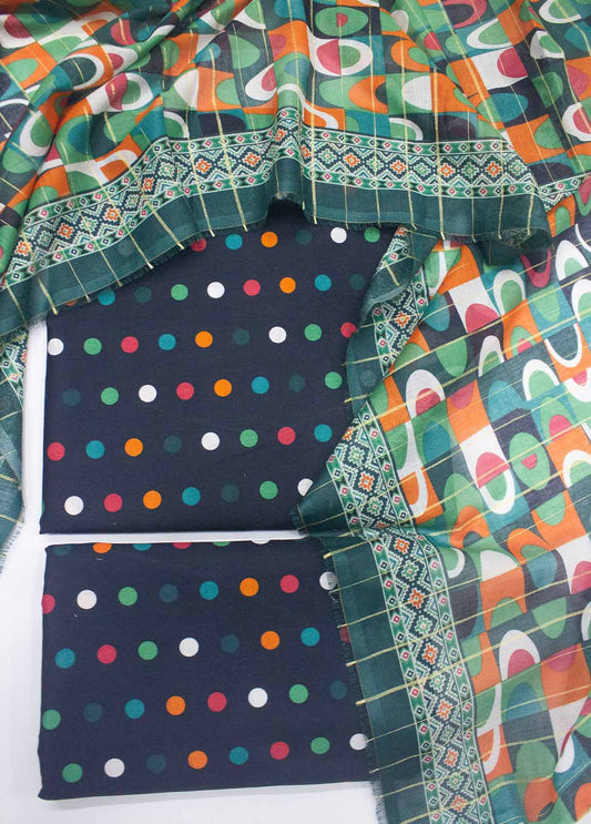 DP-0313- 3 Piece Lawn Printed UnStitched Suit