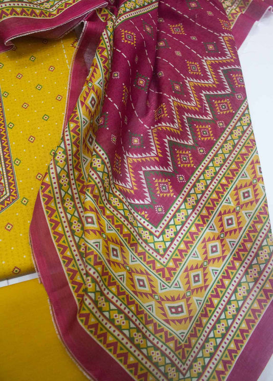 DP-0356- 3 Piece Lawn Printed UnStitched Suit