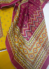 DP-0356- 3 Piece Lawn Printed UnStitched Suit