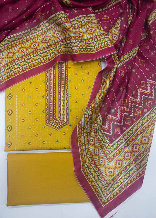 DP-0356- 3 Piece Lawn Printed UnStitched Suit