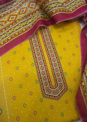 DP-0356- 3 Piece Lawn Printed UnStitched Suit