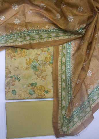 Bin Saeed Fabric - DP-0358- 3 Piece Lawn Printed UnStitched Suit