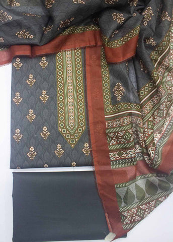 Bin Saeed Fabric - DP-0366- 3 Piece Lawn Printed UnStitched Suit