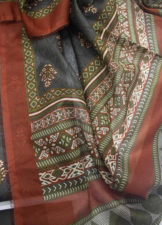 DP-0366- 3 Piece Lawn Printed UnStitched Suit