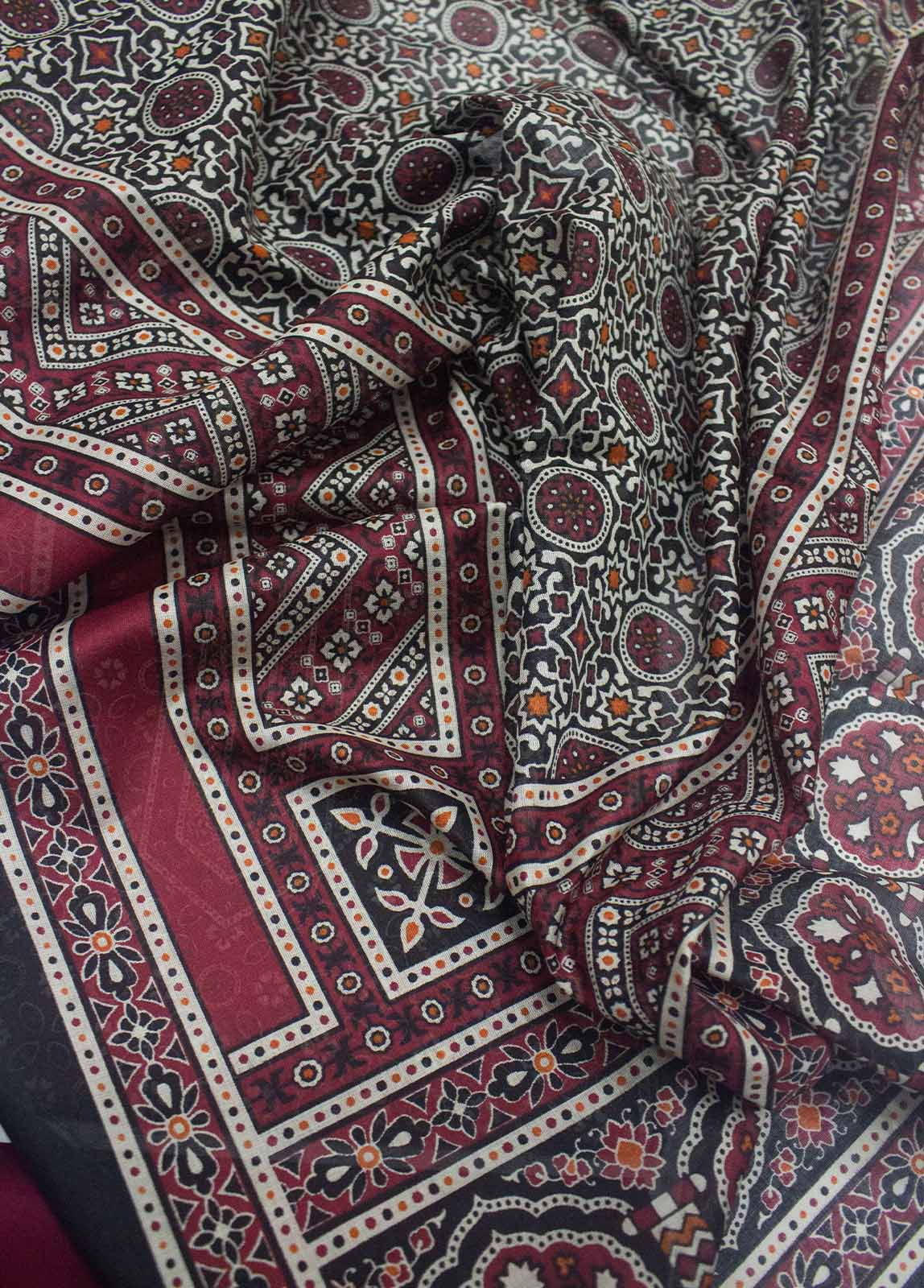 Bin Saeed Fabric - DP-0367- 3 Piece Lawn Printed UnStitched Suit