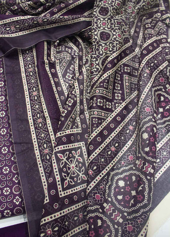 Bin Saeed Fabric - DP-0368- 3 Piece Lawn Printed UnStitched Suit