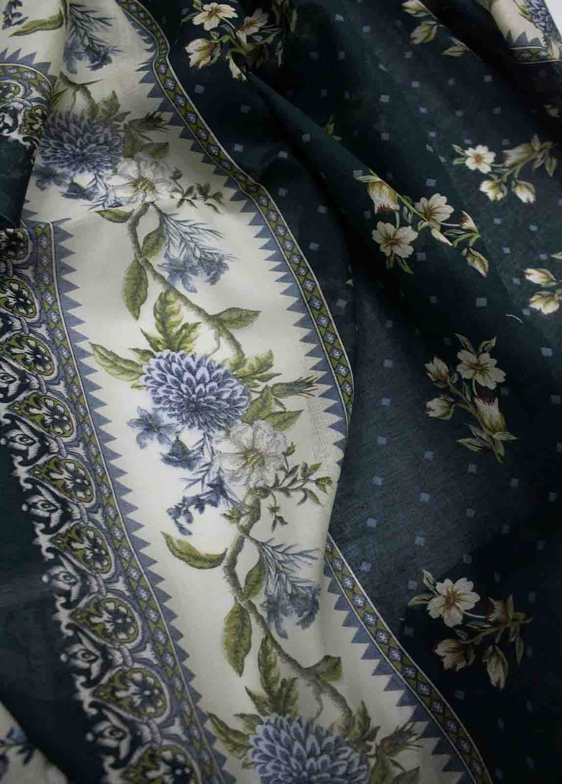 Bin Saeed Fabric - DP-037- 3 Piece Lawn Printed UnStitched Suit