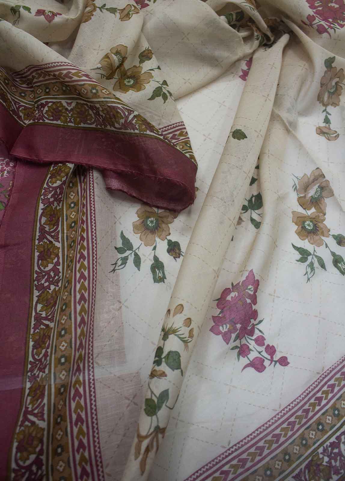 Bin Saeed Fabric - DP-0371- 3 Piece Lawn Printed UnStitched Suit