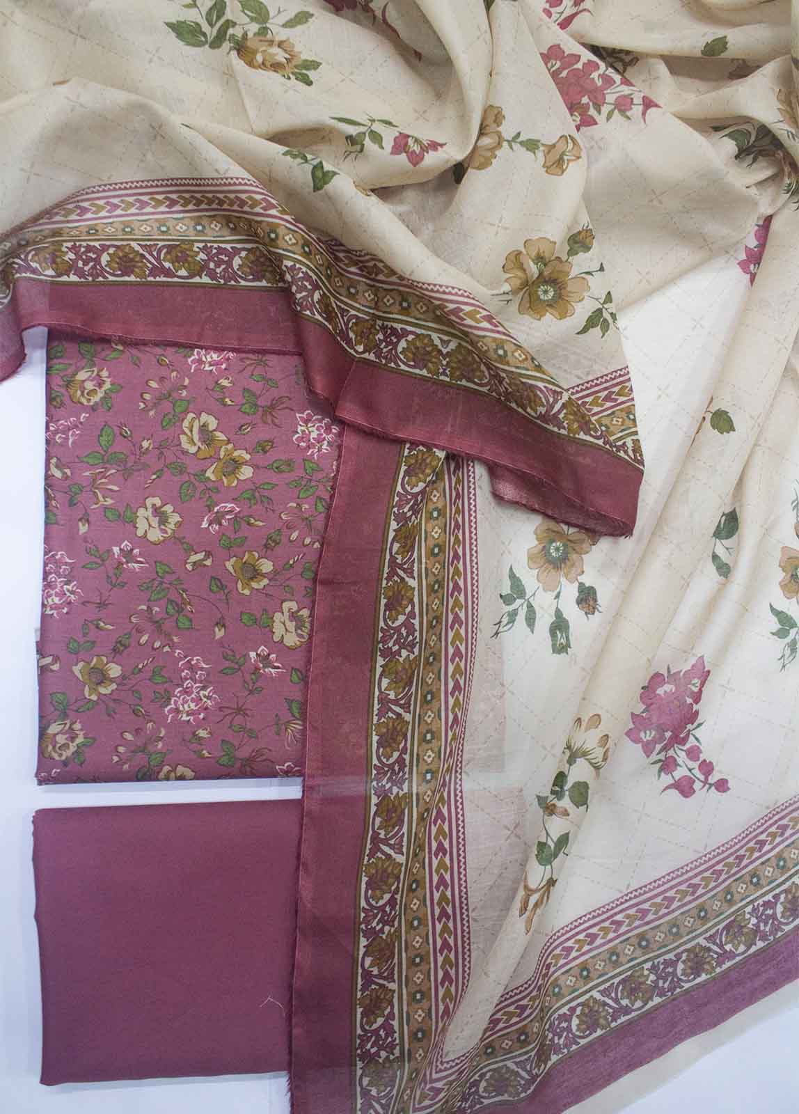Bin Saeed Fabric - DP-0371- 3 Piece Lawn Printed UnStitched Suit