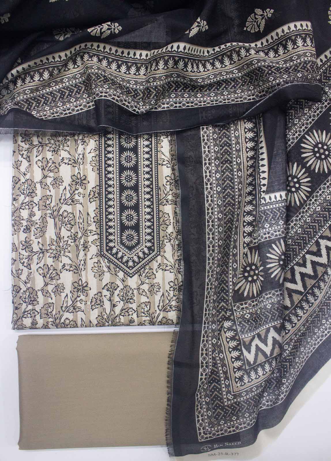 DP-0377- 3 Piece Lawn Printed UnStitched Suit