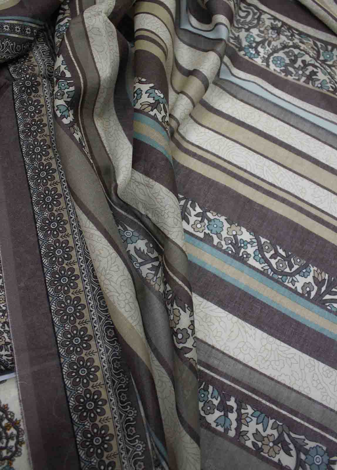 Bin Saeed Fabric - DP-038- 3 Piece Lawn Printed UnStitched Suit