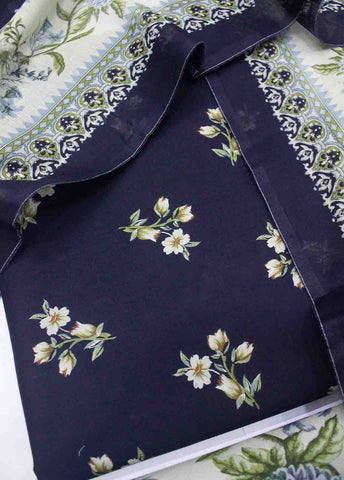 Bin Saeed Fabric - DP-039- 3 Piece Lawn Printed UnStitched Suit