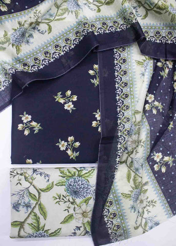 Bin Saeed Fabric - DP-039- 3 Piece Lawn Printed UnStitched Suit