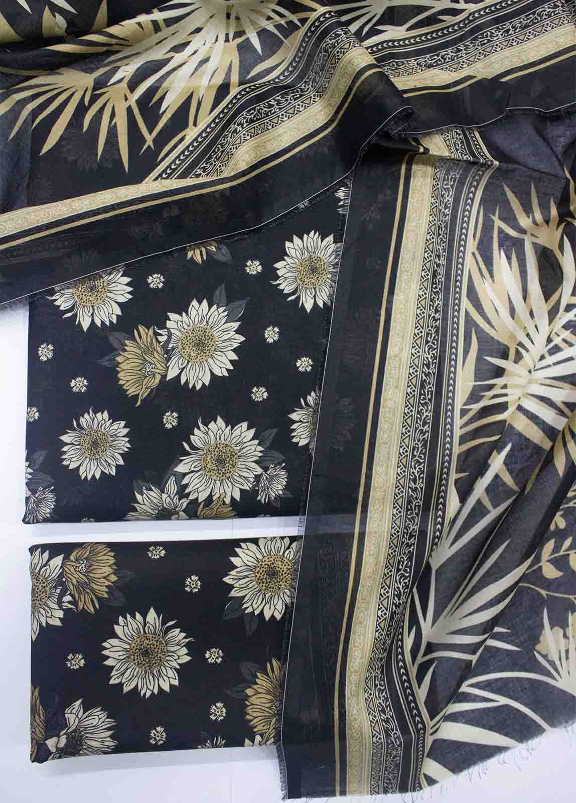 Bin Saeed Fabric - DP-040- 3 Piece Lawn Printed UnStitched Suit