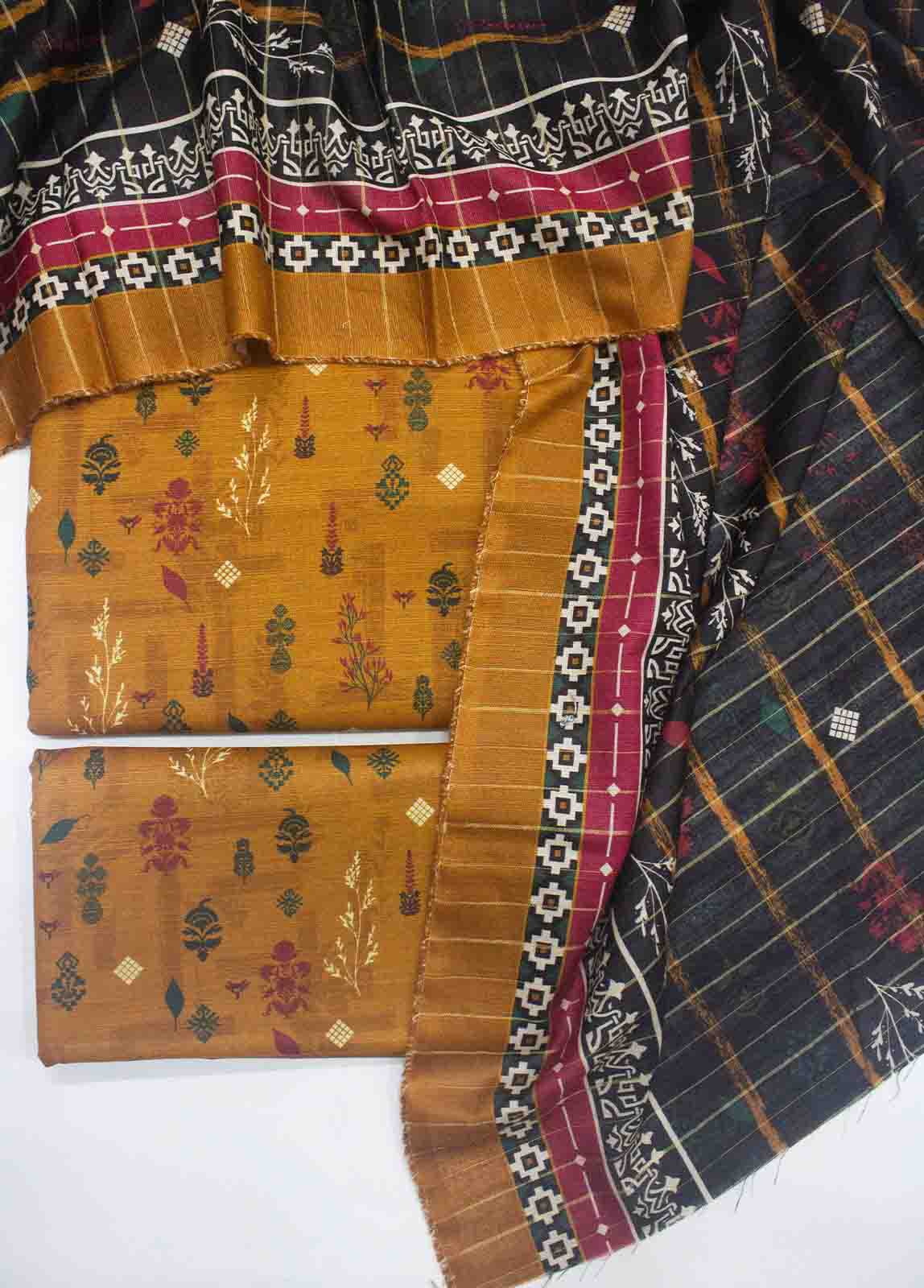 Bin Saeed Fabric - DP-0405 A-3 Piece Lawn Digital Printed Unstitched Suit