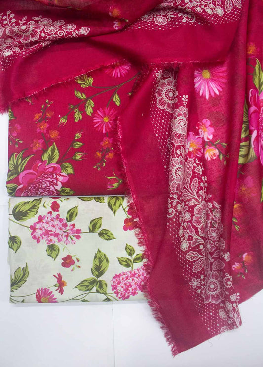 DP-0409- 3 Piece Lawn Printed UnStitched Suit