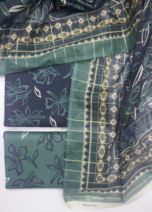 DP-0410- 3 Piece Lawn Printed UnStitched Suit