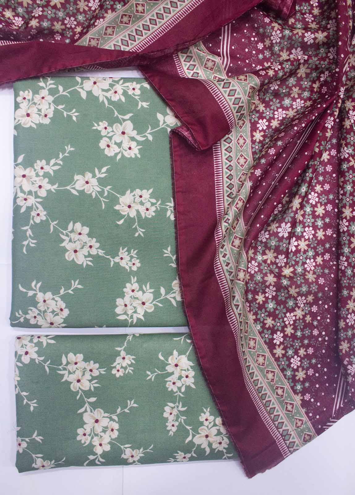 DP-0412- 3 Piece Lawn Printed UnStitched Suit