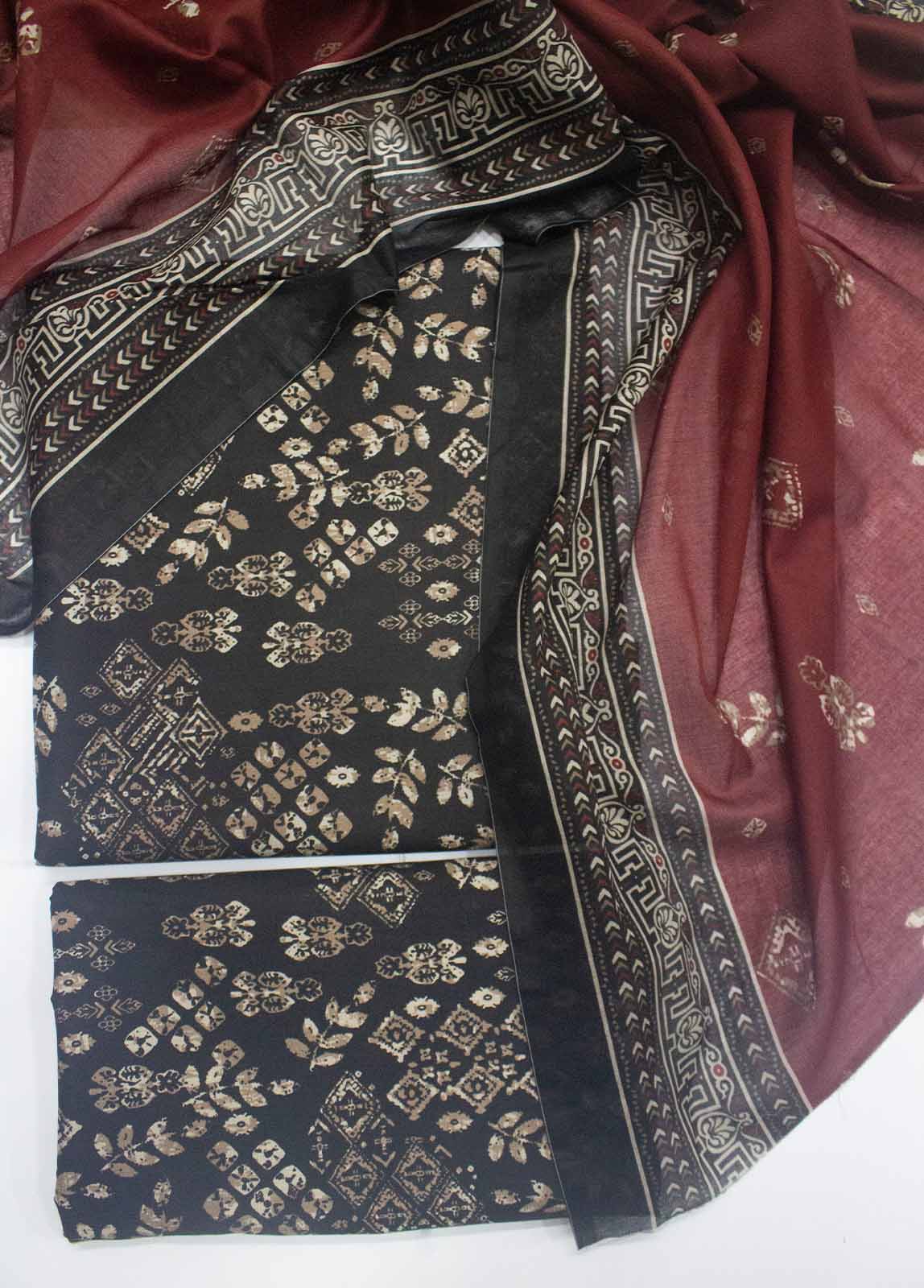 DP-0414- 3 Piece Lawn Printed UnStitched Suit