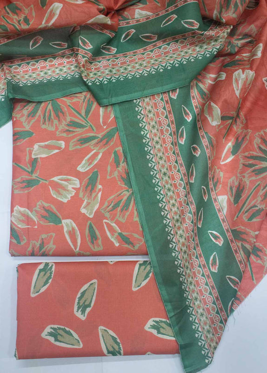 DP-0416- 3 Piece Lawn Printed UnStitched Suit