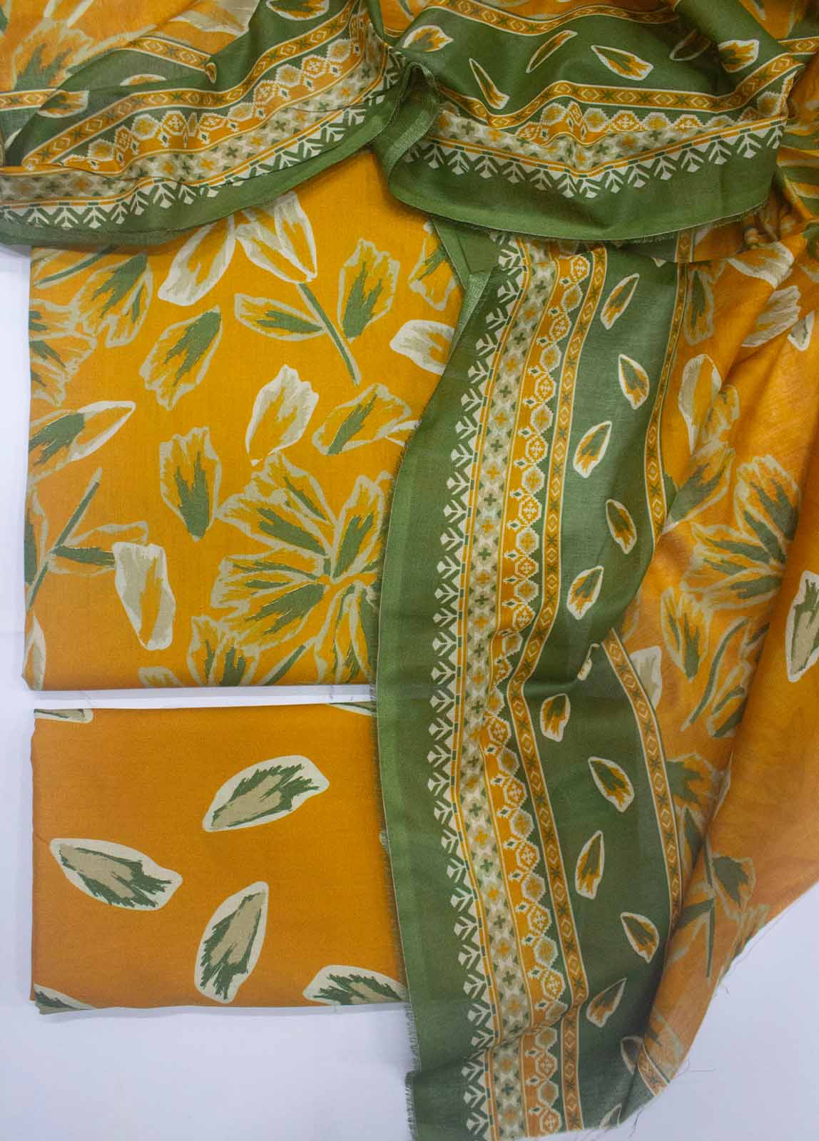 Bin Saeed Fabric - DP-0417- 3 Piece Lawn Printed UnStitched Suit