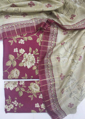 DP-0418- 3 Piece Lawn Printed UnStitched Suit