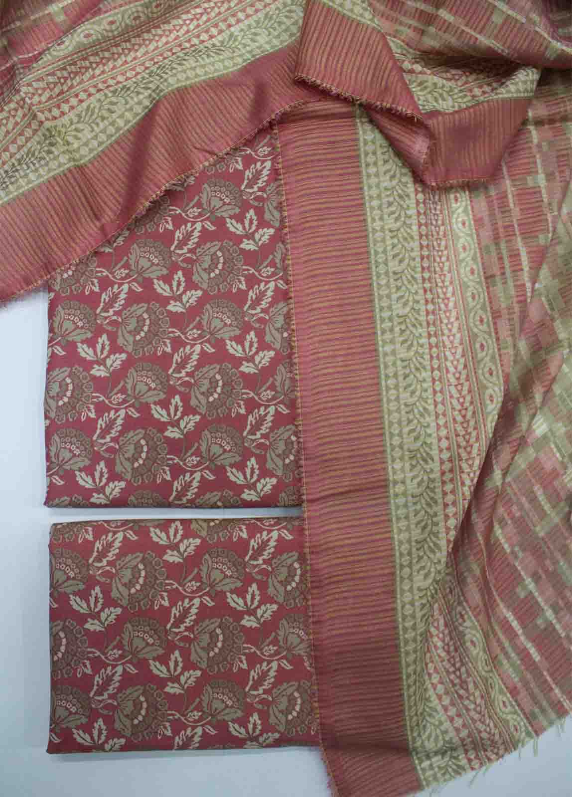 Bin Saeed Fabric - DP-042- 3 Piece Lawn Printed UnStitched Suit