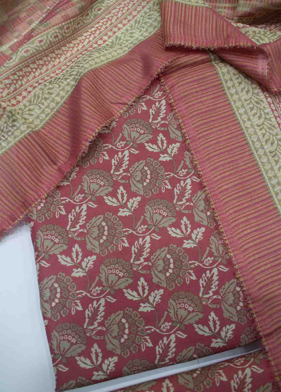 Bin Saeed Fabric - DP-042- 3 Piece Lawn Printed UnStitched Suit