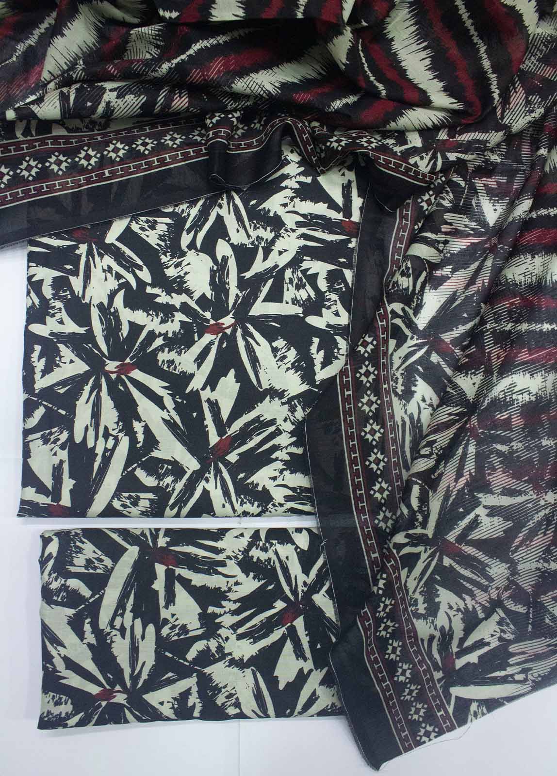 DP-0423- 3 Piece Lawn Printed UnStitched Suit