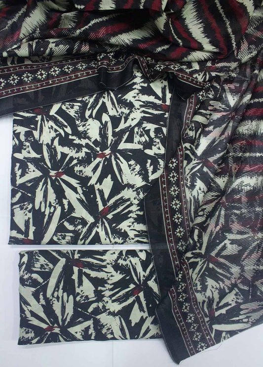 DP-0423- 3 Piece Lawn Printed UnStitched Suit