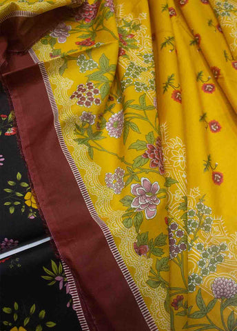 Bin Saeed Fabric - DP-0428- 3 Piece Cotton Printed UnStitched Suit