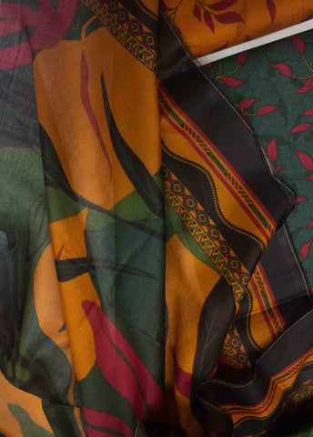 Bin Saeed Fabric - DP-0429- 3 Piece Cotton Printed UnStitched Suit