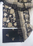 DP-0433 - 3 Piece Cotton Printed UnStitched Suit